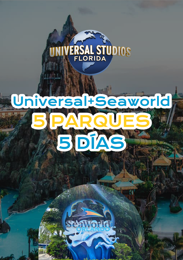 Oferta 5 parques Universal+Seaworld 5 dias