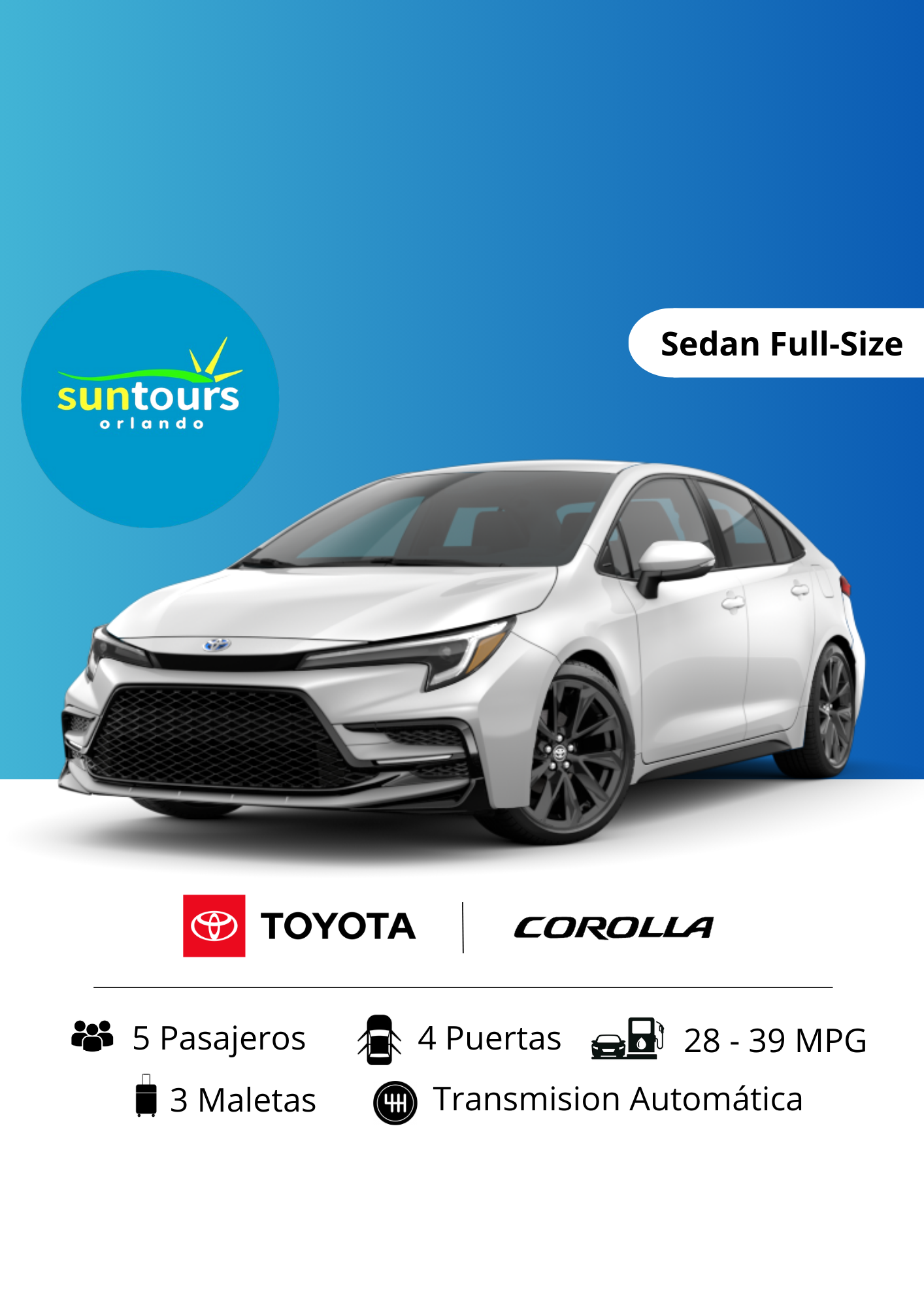 Toyota Corolla - CLIC EN EL BOTON DE WHATSAPP PARA MAS INFORMACION! TARIFA POR DÍA DESDE...