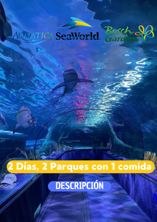 SEAWORLD 2 DIAS (1 COMIDA AL DÍA) - CLIC EN EL BOTON DE WHATSAPP PARA MAS INFORMACION! TARIFAS DESDE...