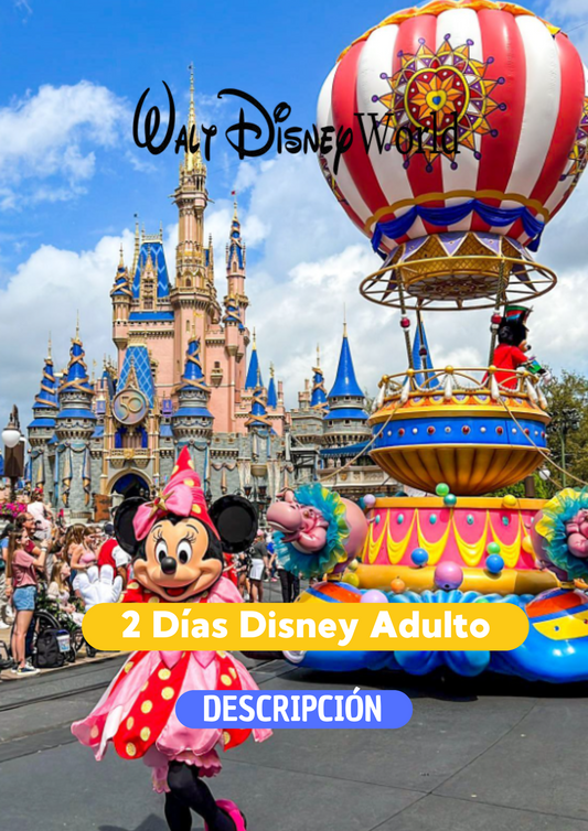 DISNEY 2 DIAS + REGALO ADULTO - CLIC EN EL BOTON DE WHATSAPP PARA MAS INFORMACION! TARIFAS DESDE...
