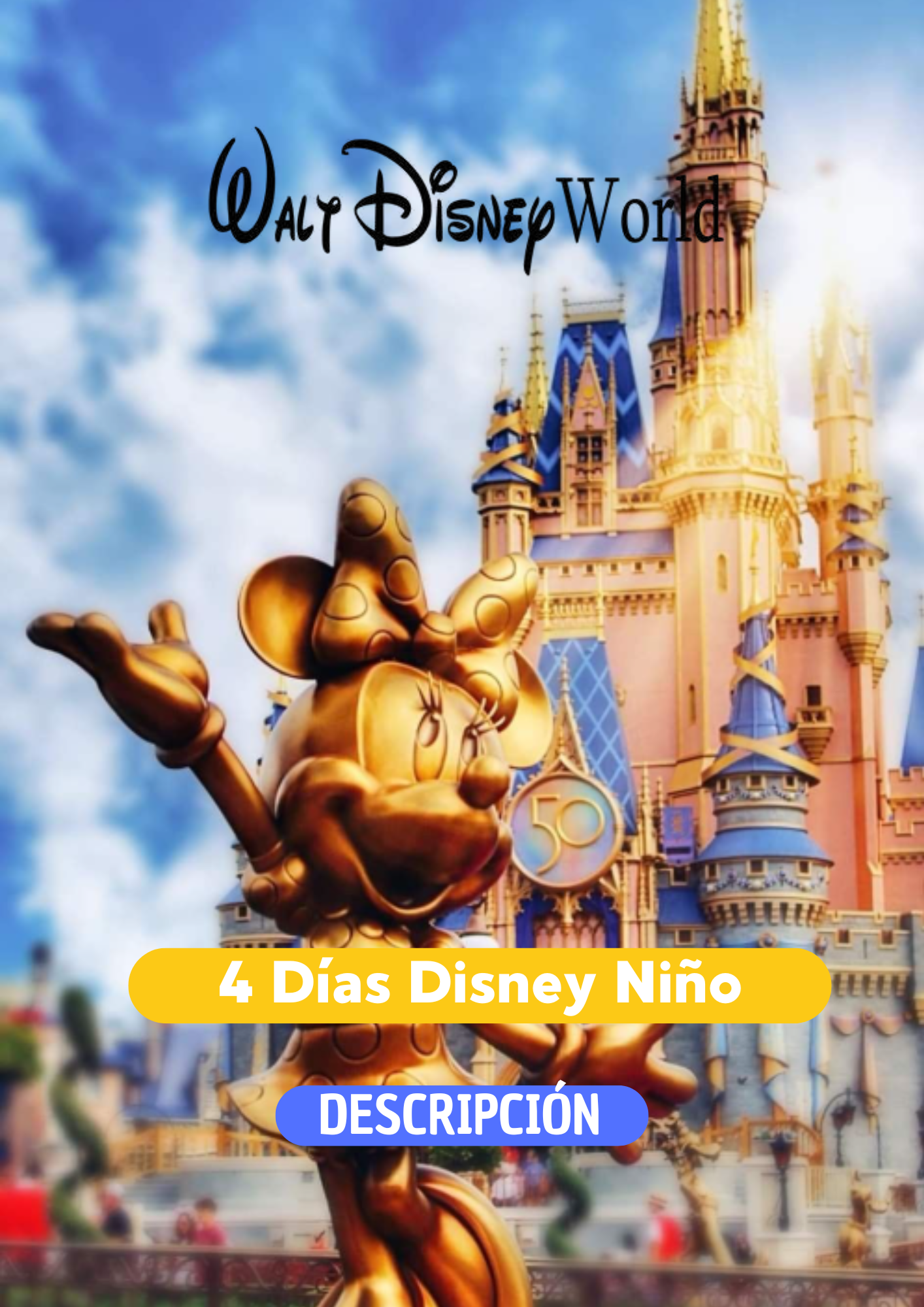 DISNEY 4 DIAS + REGALO NIÑO (3-9 años) - CLIC EN EL BOTON DE WHATSAPP PARA MAS INFORMACION! TARIFAS DESDE...