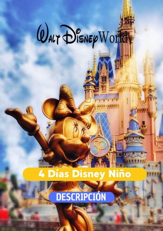 DISNEY 4 DIAS + REGALO NIÑO (3-9 años) - CLIC EN EL BOTON DE WHATSAPP PARA MAS INFORMACION! TARIFAS DESDE...